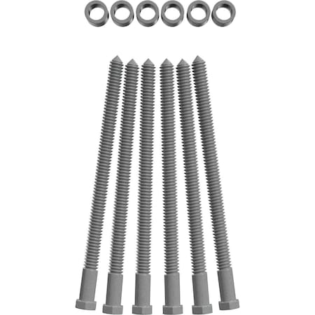 Ekena Millwork Premium 7/8" Barn Door Flat Track Extension Hardware for 1 3/8" Door, Flint Gray GB60013EXFG